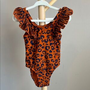 ⭐️⭐️PICK 5 / $20 Cat & Jack Orange and Black Animal Print Swimsuit 18M